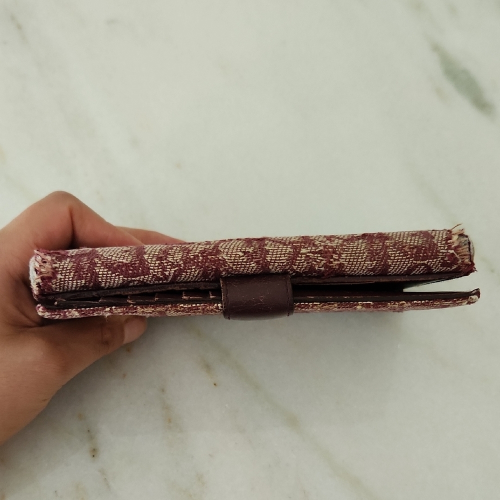 Christian Dior Rich Brown and Burgundy Leather Wallet - Picture 17 of 17